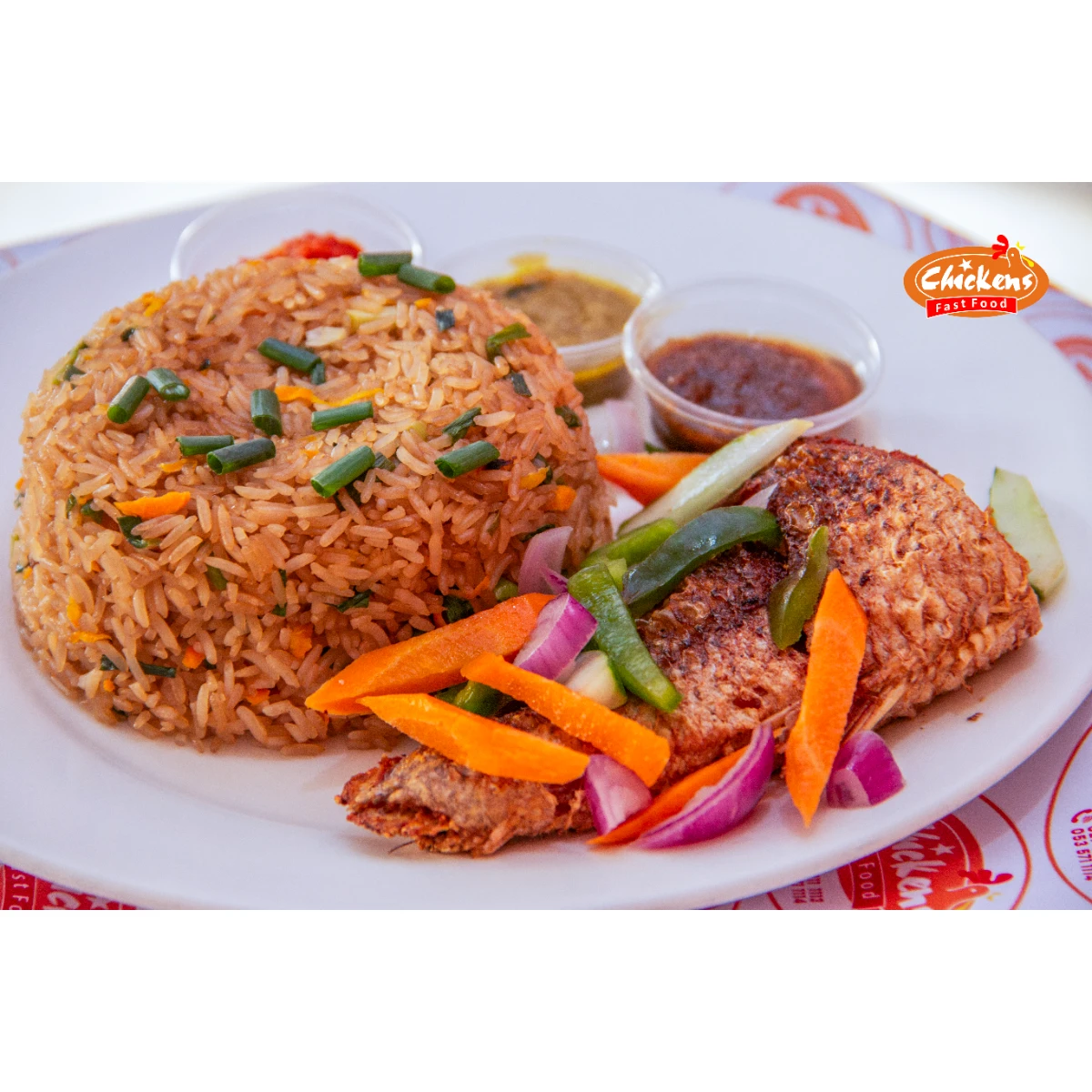 Fried Fish (With Banku or Rice)